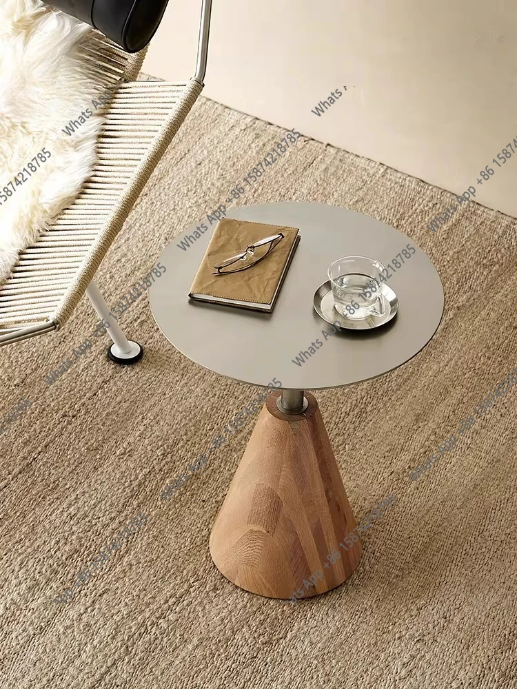 

Nordic living room home log color sofa solid wood movable creative designer fashion