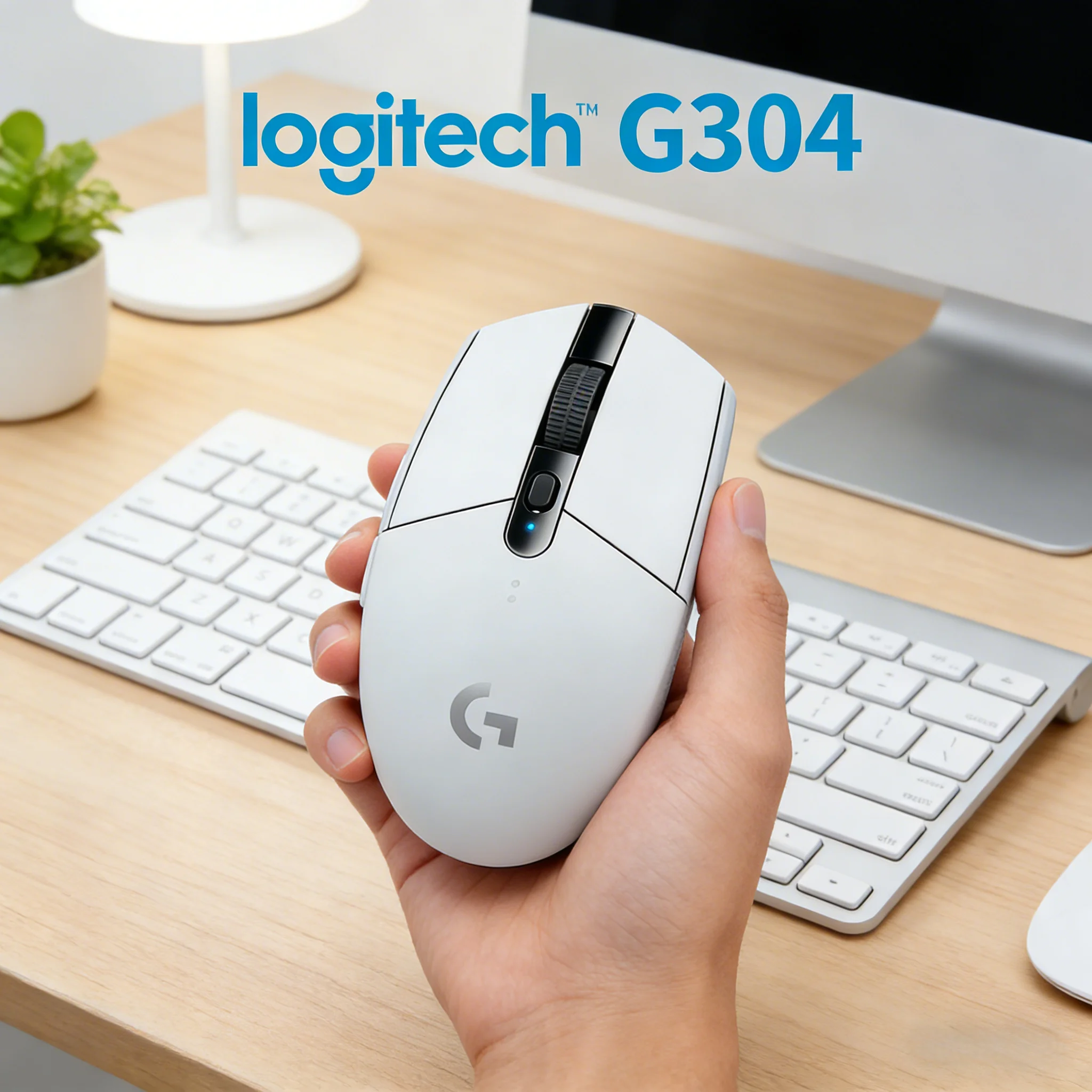 

Logitech G304 Lightweight Wireless Gaming Mouse, 250H Battery Life, Lightspeed 2.4G, HERO 12K Sensor for Laptop Gaming