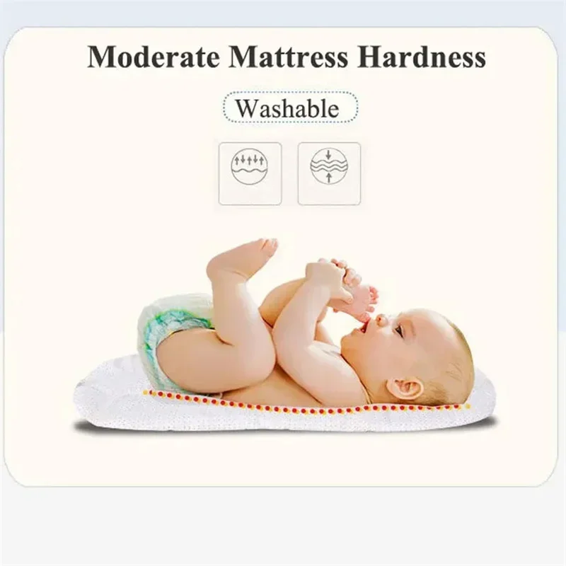 سرير أطفال محمول لحديثي الولادة - سرير سفر عازل بيونيك، سرير قابل للطي مضاد للإجهاد للطفل