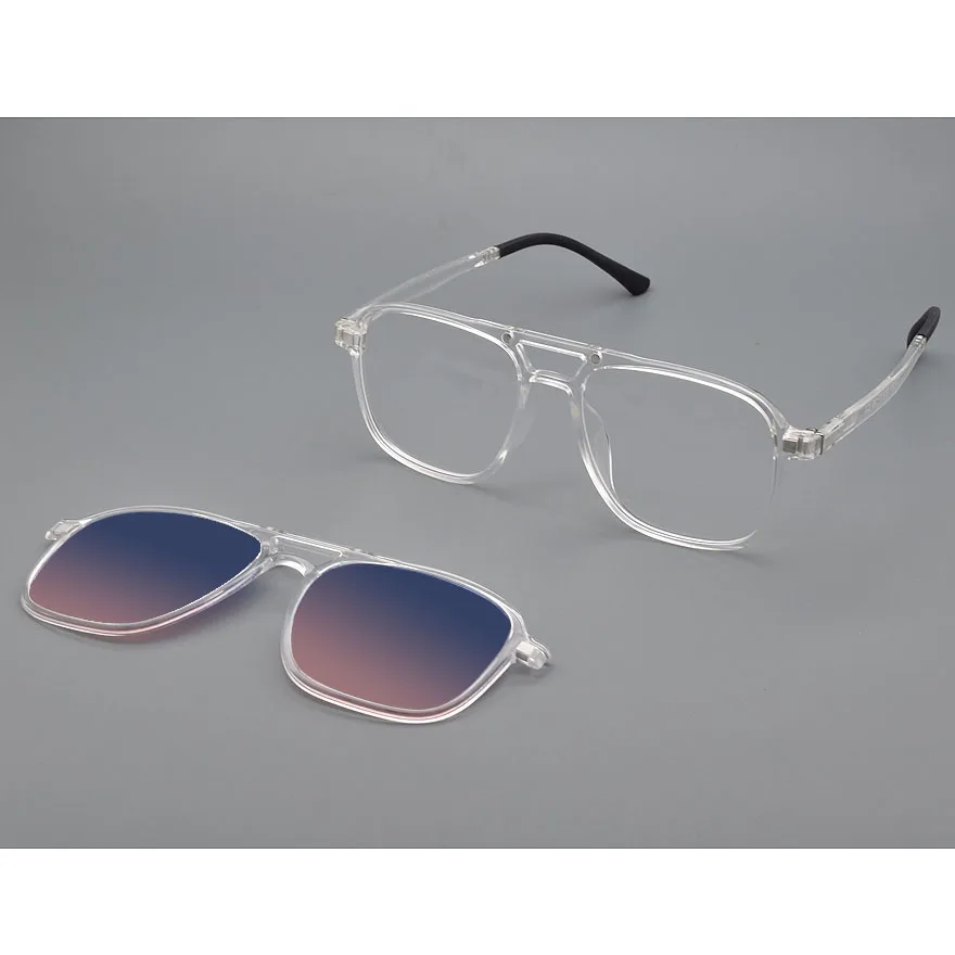 

Прозрачные очки с магнитными клипсами для мужчин, зеркальные магнитные клипсы для очков, оправы для очков с диоптриями для женщин