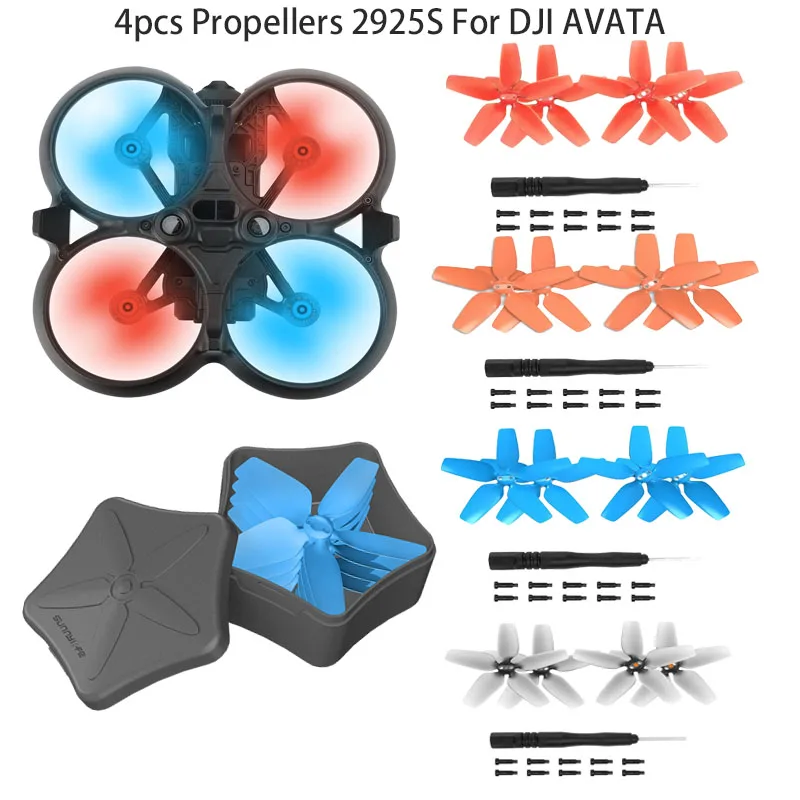 4 sztuki śmigła 2925S śmigła części zamienne do akcesoria do dronów DJI Avata