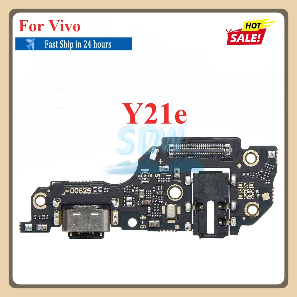 USB Charging Port Dock Plug Connector Charger Board With Mic Flex Cable For Vivo Y20 Y20i Y20s G Y21 Y21A Y21e Y21G Y21s Y21T