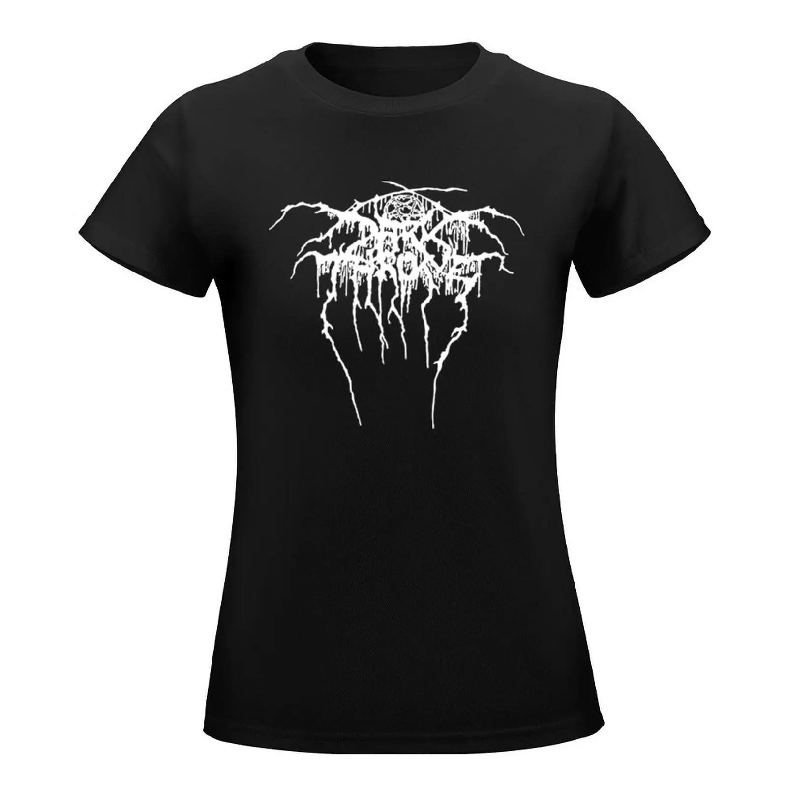 Darkthrone Logo Black Metal T-Shirt quick-drying sweat female lady clothes Woman clothing