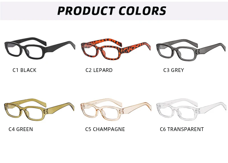Modische kleine rechteckige photochrome Brille für Damen, klassische Farbwechselbrille, stilvolle tägliche dekorative Brille – Detail 6