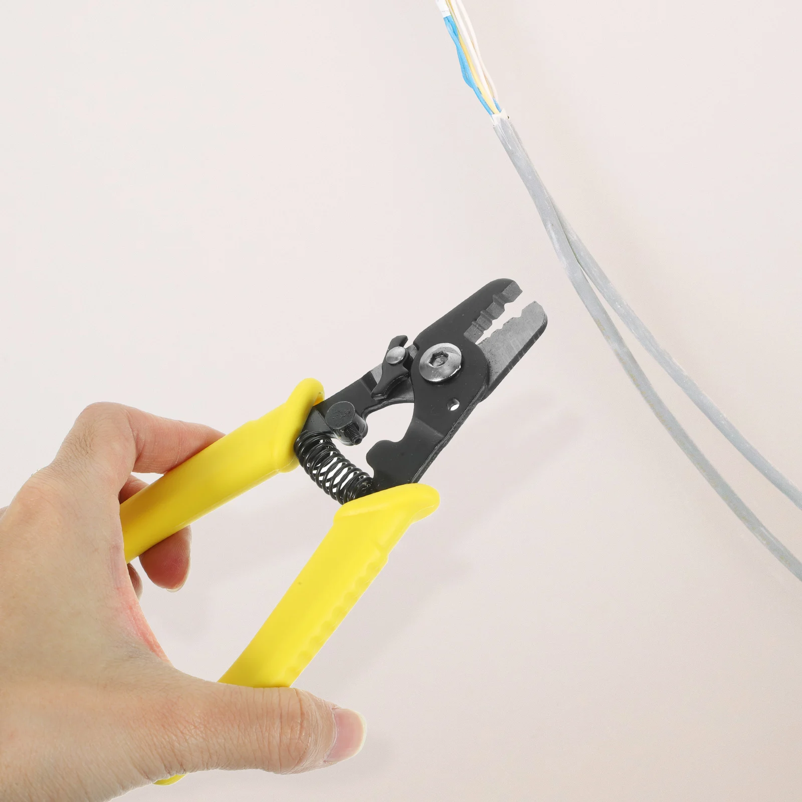 

Wire Strippers Fiber Optic Stripping Tool Compression Cable Pliers Fitting Thread Anti-Slip Handle