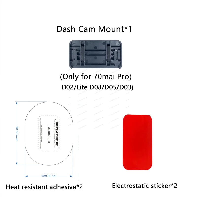for 70mai Dash Cam Mount For for 70mai Dash Cam Pro D02 Lite D08 70mai Lite D08  bracket  CPL Filter