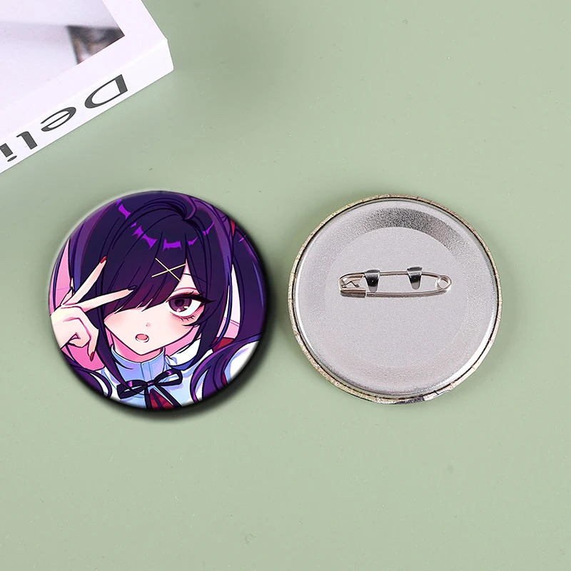 المحتاجة فتاة جرعة زائدة لعبة الكرتون بروش شارة زر دبوس لطيف أنيمي شخصية Ame لحقيبة الظهر اكسسوارات ديكور 58 مللي متر