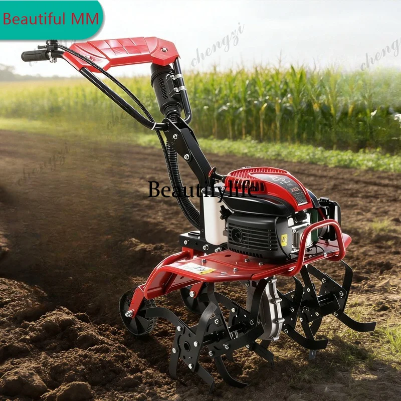 M138 Micro tiller Small cultivated land agricultural soil turning, weeding and loosening rotary tiller