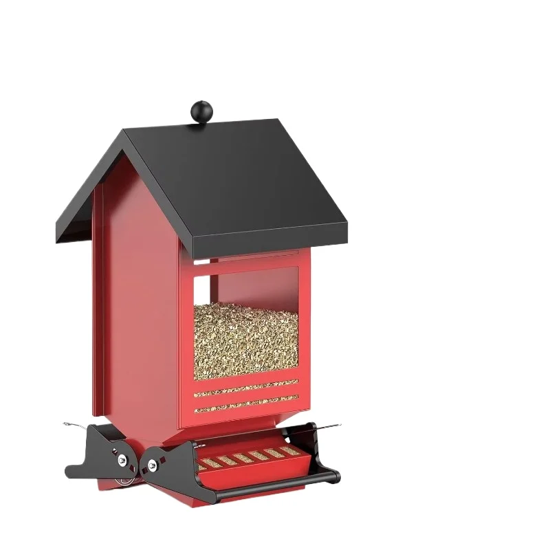 

Household Storage 5lb Metal Squirrel Anti-Bird Feeder Hanging Wild Bird Feeder Large Bird Feeder to Attract Cardinal Tits