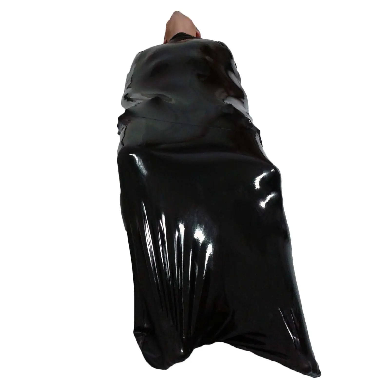 Brand New Latex Rubber Black Big Body Bag Sleep Sauna Sack (one size)