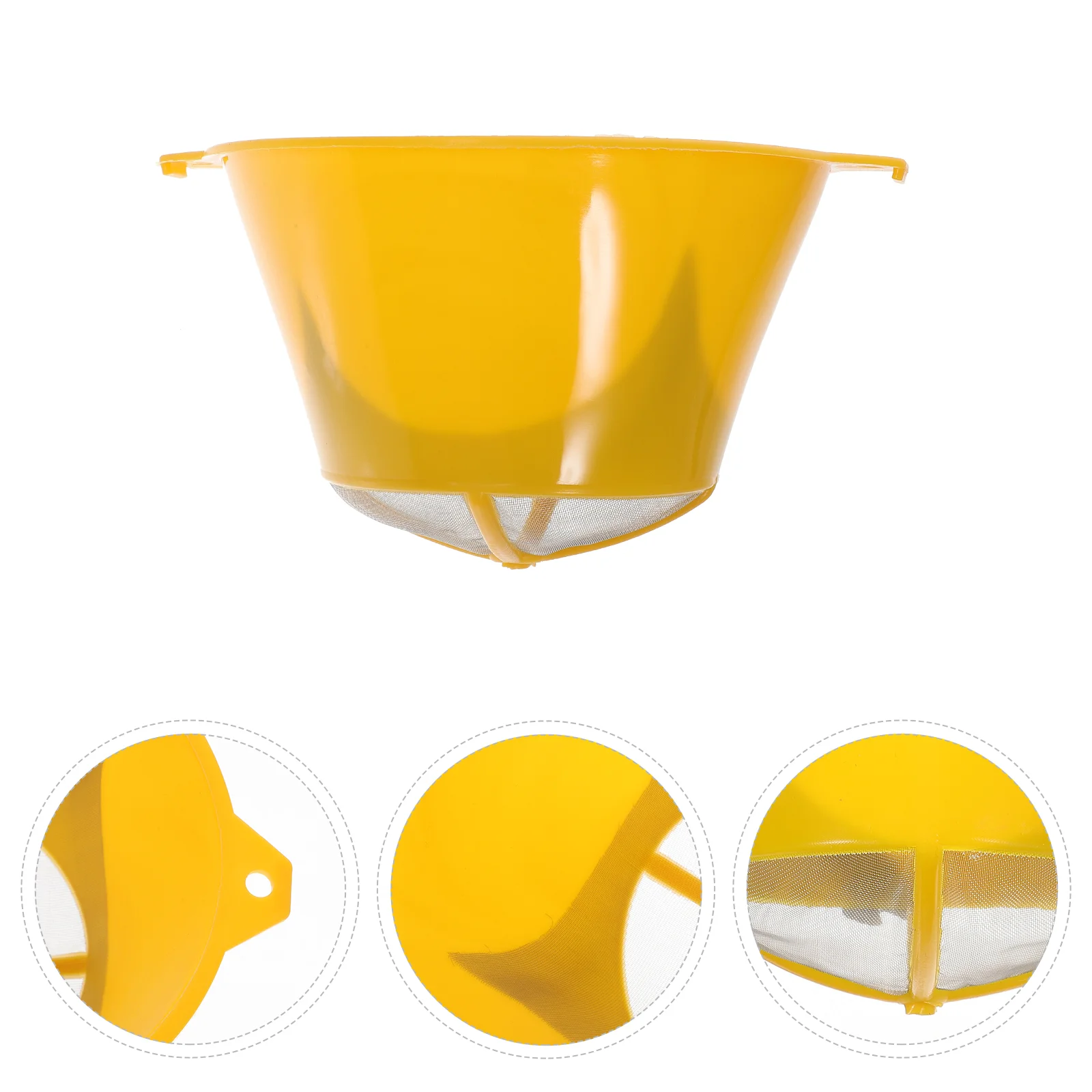 Paint Strainer Stand Filter Mesh Reusable Strainers for Oil Medium Yellow Plastic Net