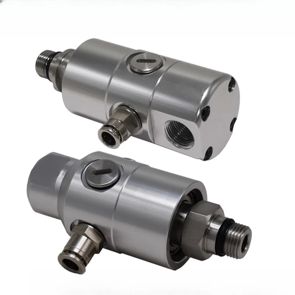 Centro do eixo, junta rotativa do centro de usinagem de saída de água