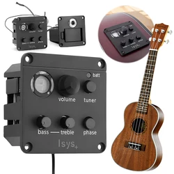 Acoustic Guitar Pickup Onboard Preamp System Classic Acoustic Guitar EQ Tuner Piezo Pickup EQ Equalizer for  ISYS+