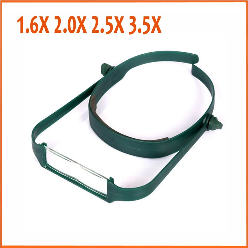 1.6X 2.0X 2.5X 3.5X Headband Helping Wearing Magnifier Magnifying 4 lenses Loupe Jewel Mobile Phone Repair for Old Man Reading