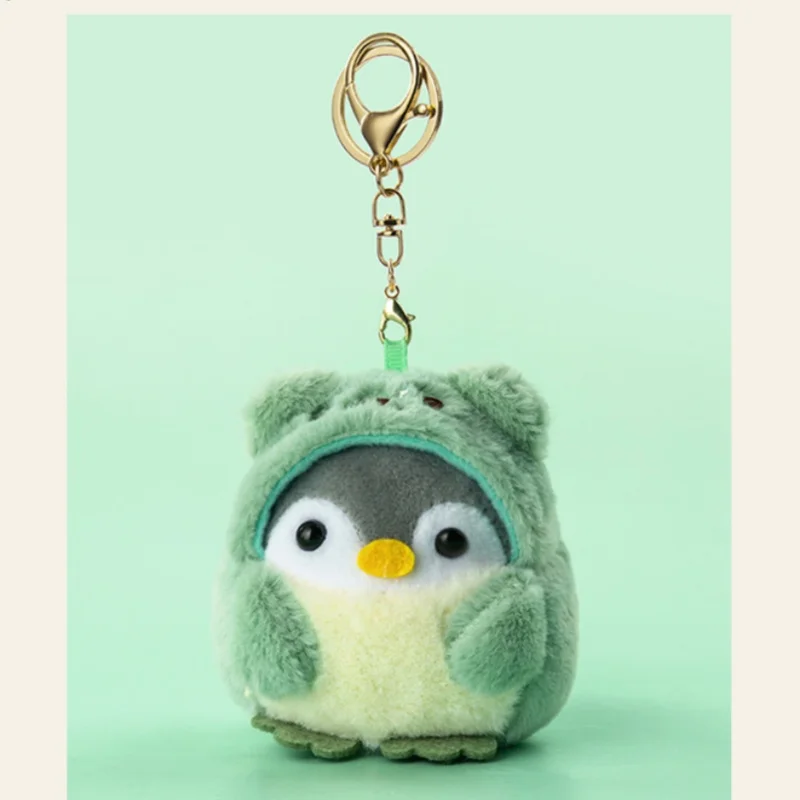漫画ペンギン人形キーホルダー女性かわいいぬいぐるみペンギンキーリング女の子のためのギフトクリエイティブたいやきデザイン車のキーホルダー卸売