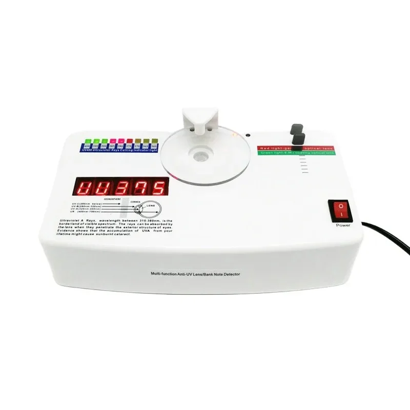 

Glasses detector, rechargeable portable UV machine lens radiation tester