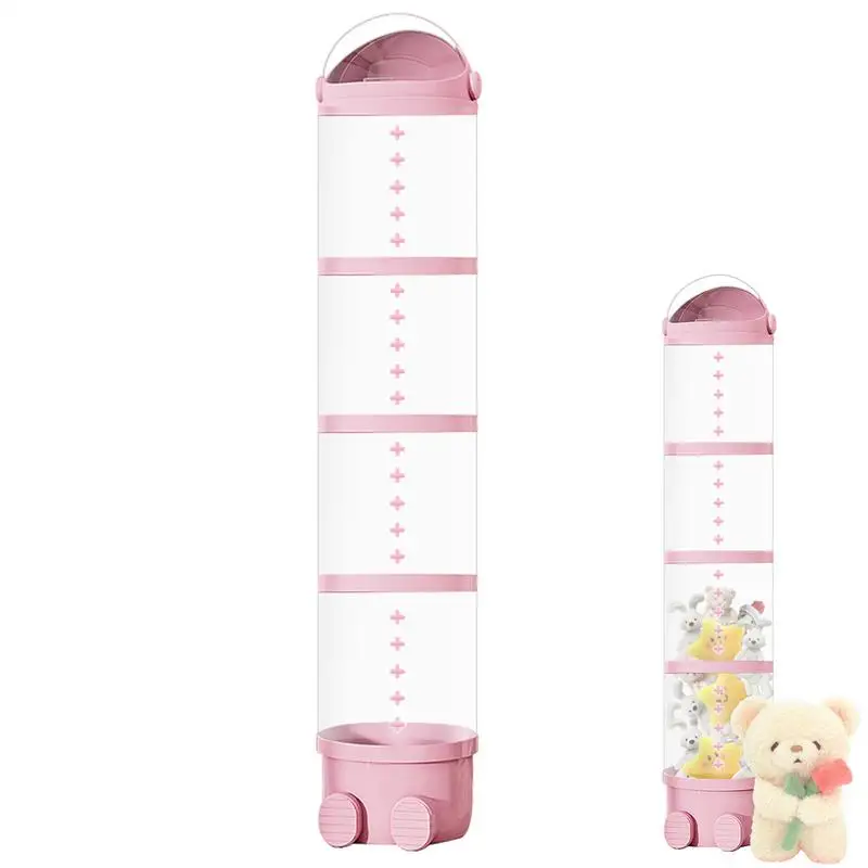 

Doll Storage Box Toys Organization Plush Toy Storage Tube Transparent Plastic Stuffed Storage Barrel Children's toy Organizer