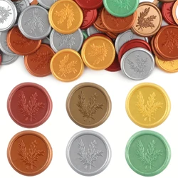 30Pcs Rosemary Wax Seal Stickers (6 Colors) Olive Branches Handmade Envelope Seals Self Adhesive Wax Stickers for Wedding Party