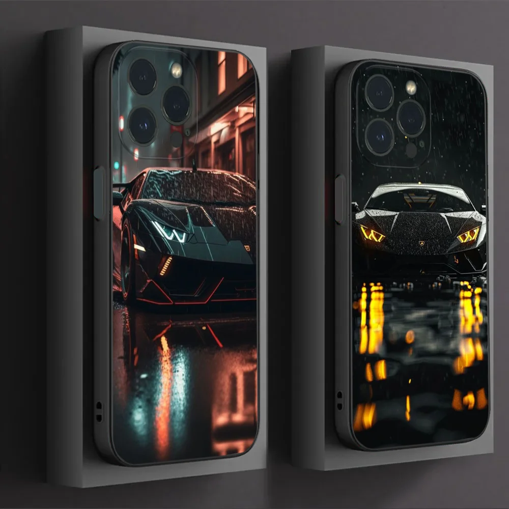 

Sports Car Phone Case For IPhone16 15 14 13 12 Mini 11 Pro XS Max X XR SE5 6 7 8 Plus Soft Silicone Cover