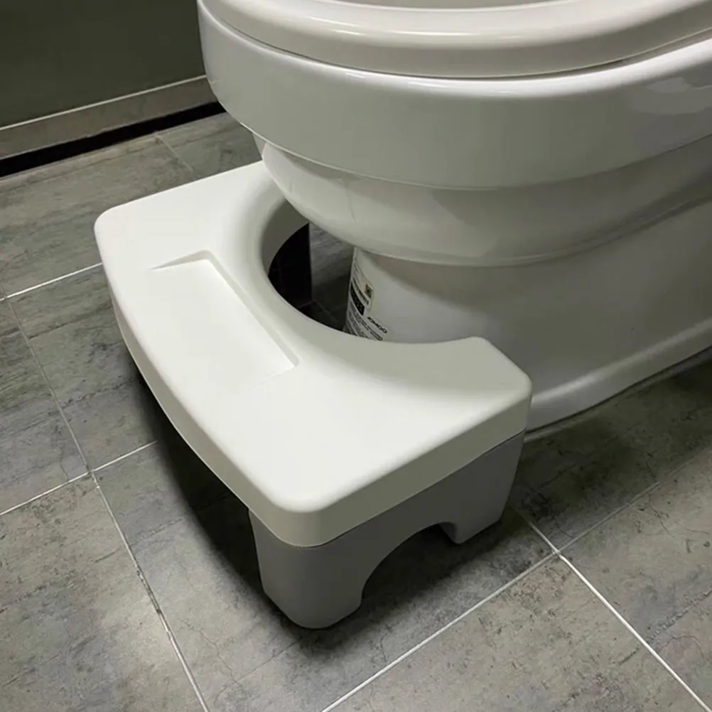 1Pcs Stable Toilet Footstool High Quality Thick Bathroom Stool Anti-Slip Non-Rolling Step Stool for Kids Toilet Training Compact