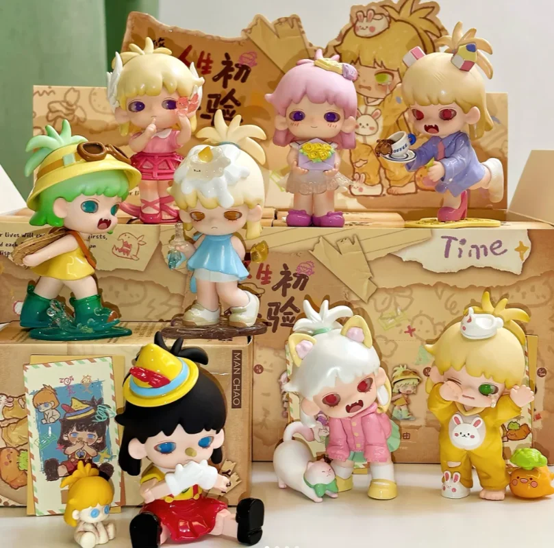 本物の優部第二世代ガールズ・イニシャル・エクスペリエンス・ブラインドボックス、トレンディなおもちゃ、ディスプレイピース、コレクタブルフィギュア、ギフト