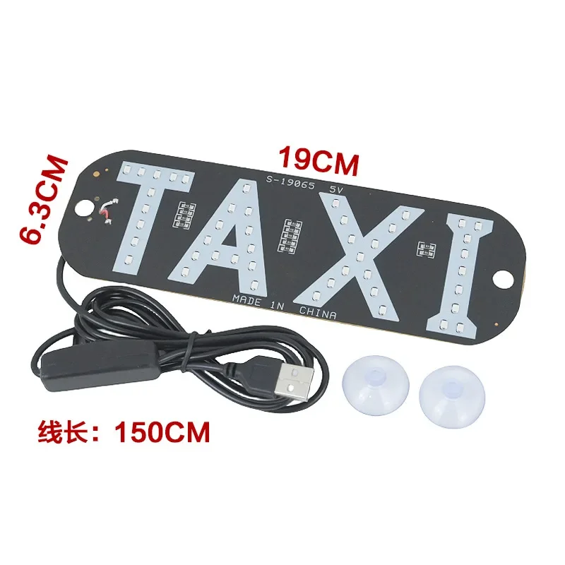 Taxi LED Light For Rideshare Drivers Car Sign Empty Indicator