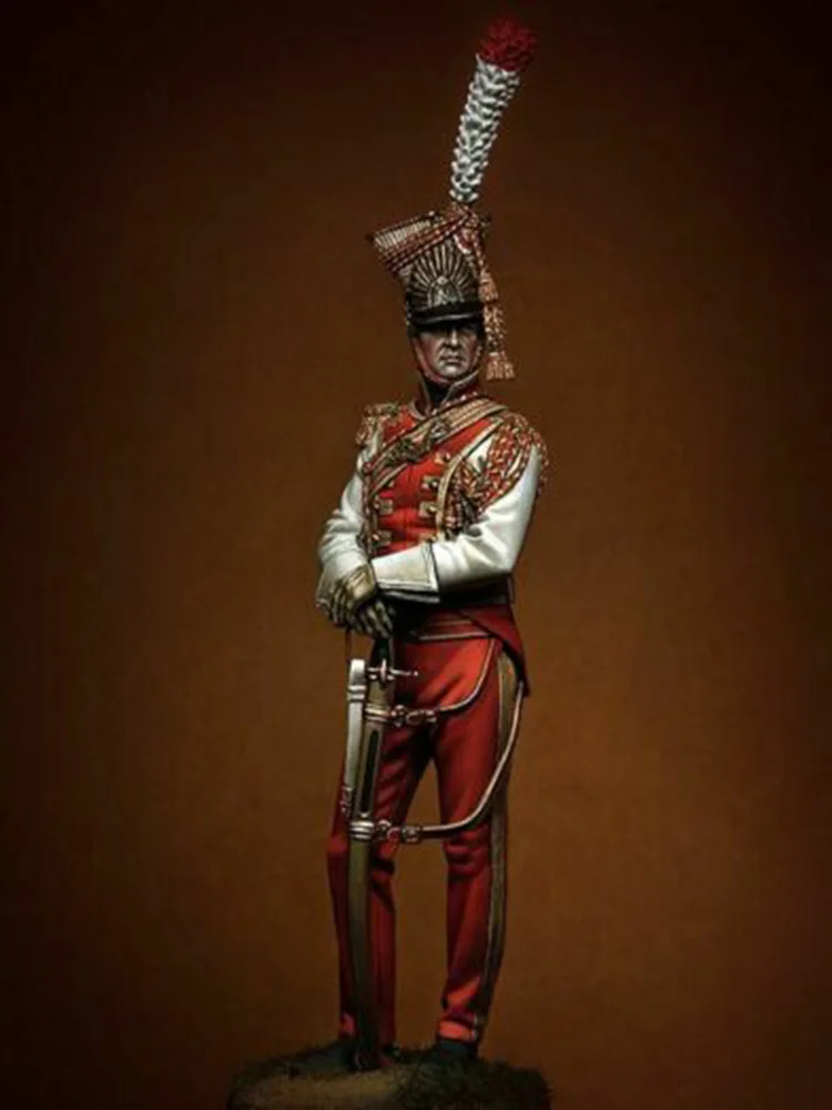 1/18 90mm ancient templar stand with hat (WITH BASE ) Resin figure Model kits Miniature gk Unassembly Unpainted