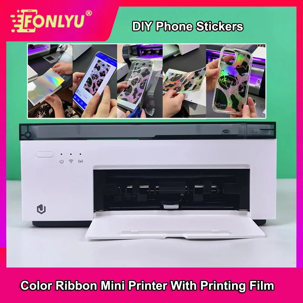 FONLYU C1 Mini Color film DIY Printing Printer ,WiFi Direct Connection,assisting Film Cutting Machines ,under 7.5 inches DIY