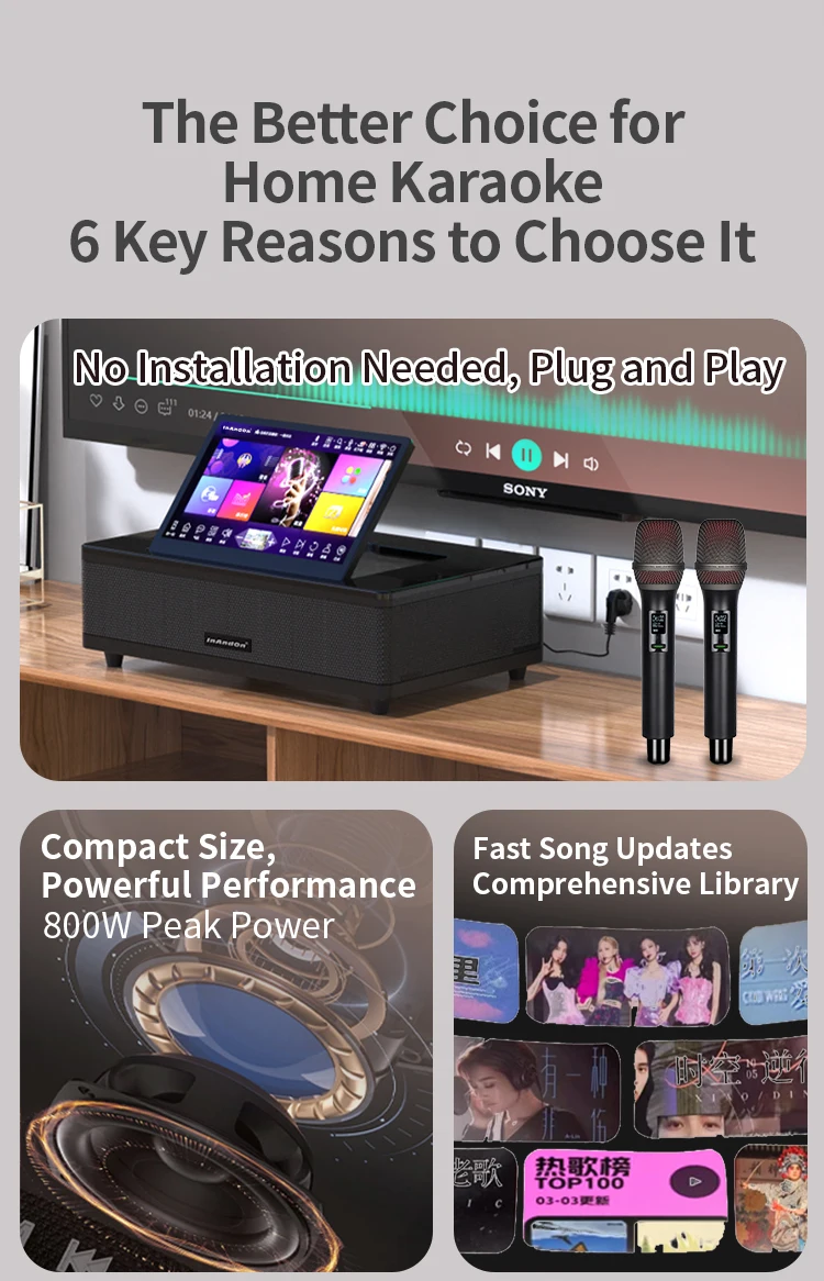 Touch Screen Karaoke Machine w - đánh giá và giá Karaoke Machine Portable With 2 Mic