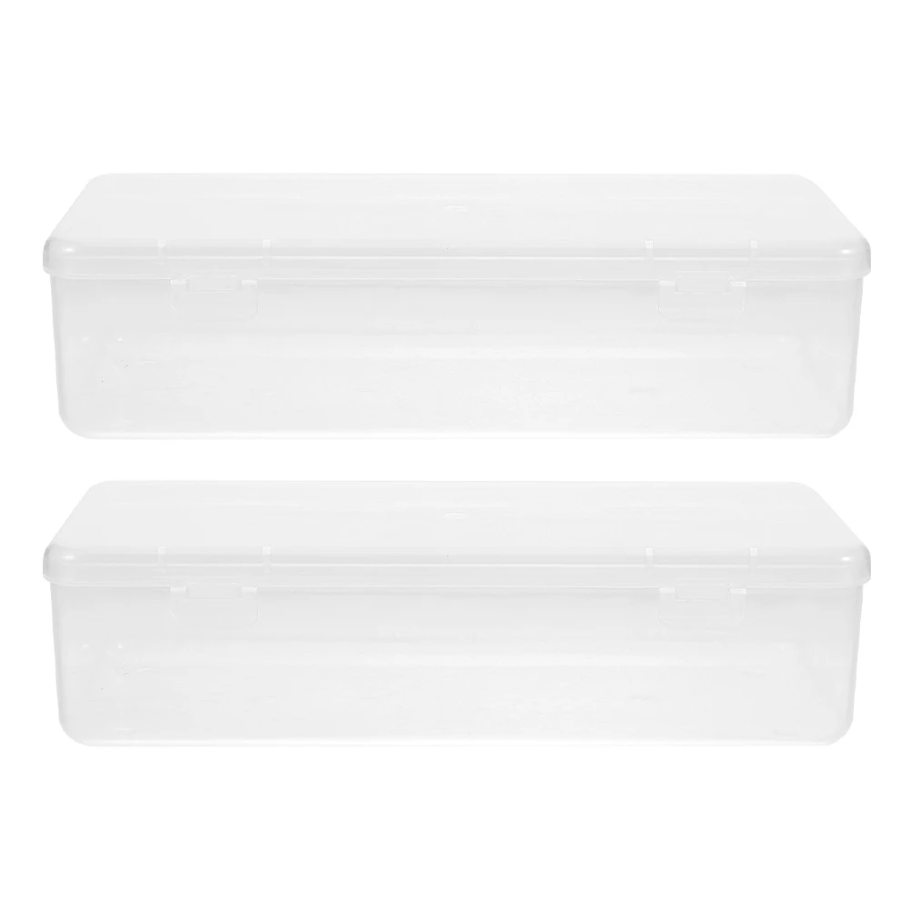 

2pcs Transparent Cheese Storage Box Lid Food Organizer Fridge Container Butter Keeper Snack Accessories Kitchen Set Spacious