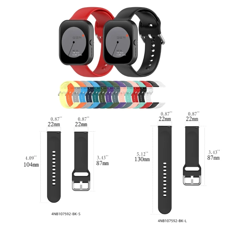 Силиконовые ремни K1AA для умных часов CMF Watch (D395) Ремешки для часов Браслеты