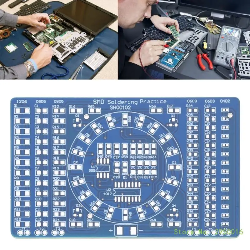 

Electronic Circuit Training LED Rotating Light Running Light Welding Training Learning Diy Electronic Components