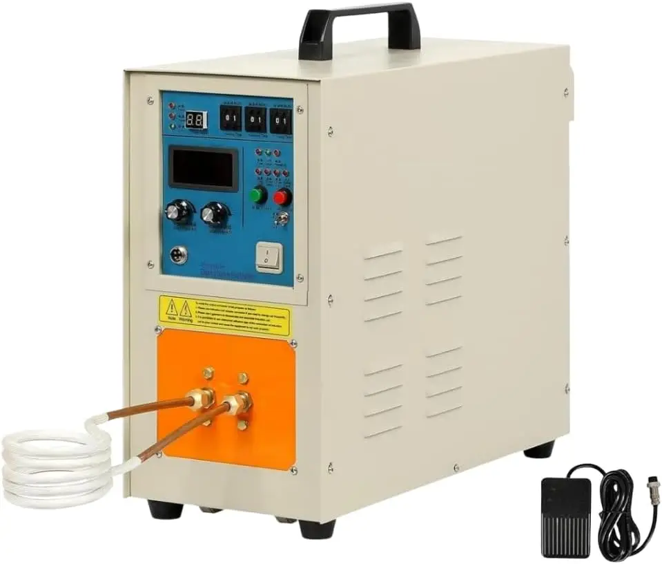 High frequency induction heating furnace 2200 degrees, 30-100KHz electric welding machine rapid heating