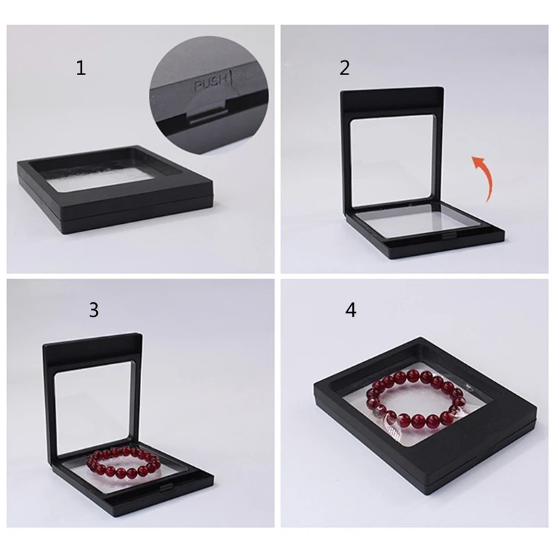 Challenge Coin Display Stand 3D Floating Transparent Phone Case Jewelry Specimen Military Medal Stand Frame Wholesale