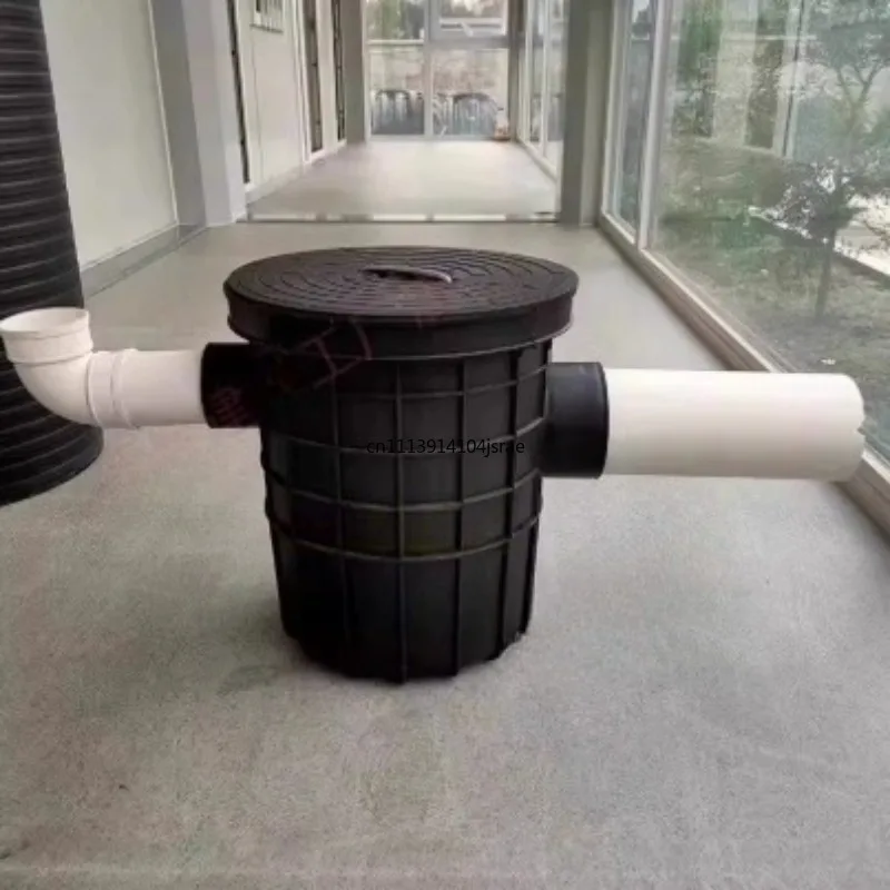 Plastic Grease Trap Oil Water Separator, Water Sealed Oil Interceptor for Kitchen Remodel & Wastewater Treatment