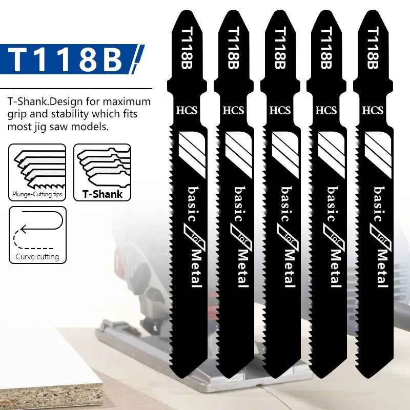 Imagem -03 - Hcs Jig Saw Blade para Ferramentas de Corte de Madeira T-shank T-shank T118a T118b T118g Pcs 10 Pcs