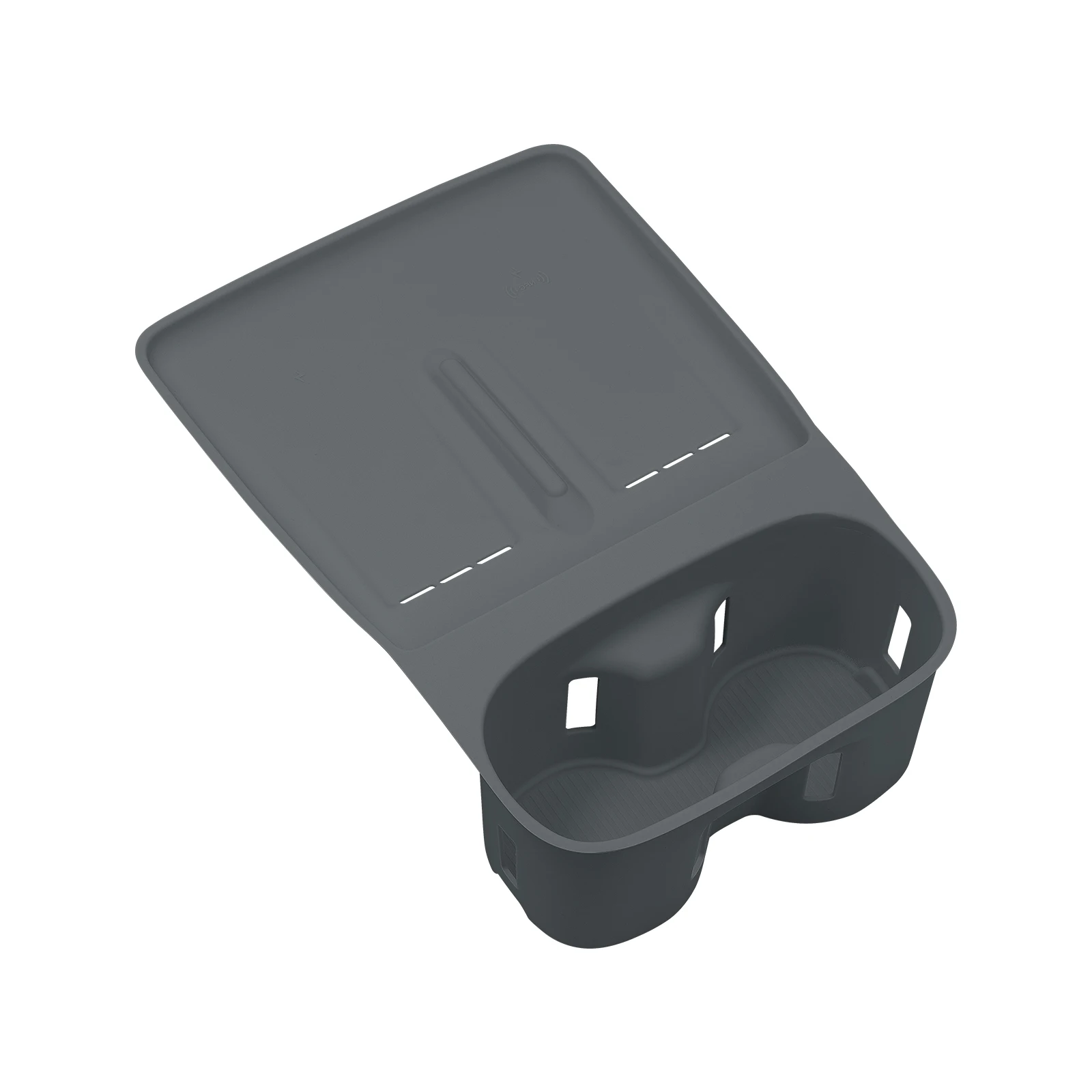 Auto-Getränkehalter mit Handy-Ladefunktion für Xpeng G6 2025 2026 – Schmutzabweisende Silikon-Antirutsch- und Stoßdämpfende Innenraum-Accessoires