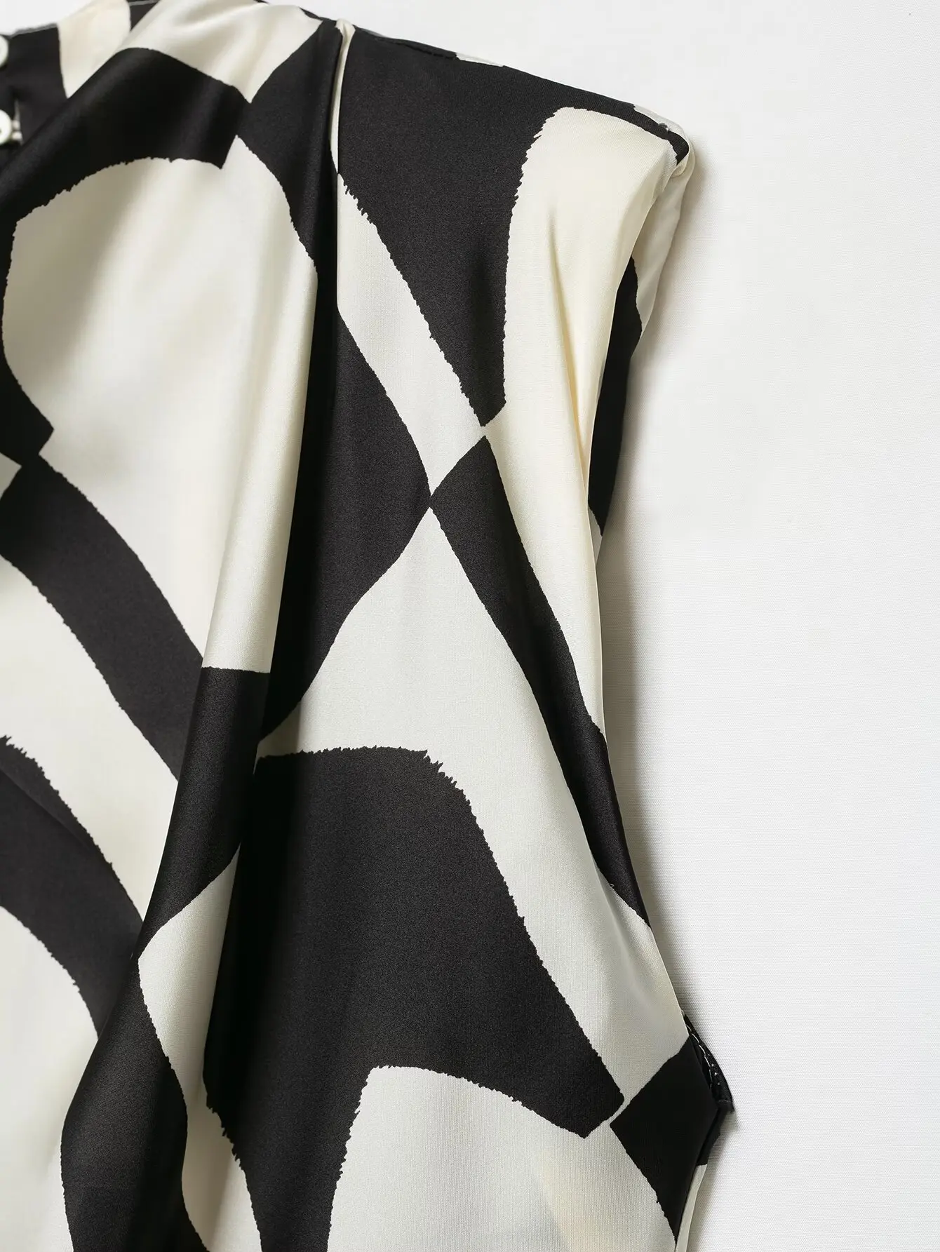KLKXMYT Schickes Hosen-Set für Damen Ärmelloses Oberteil mit Schleife Geometrischer Druck Damenanzüge 2026 Sommer Lässige Damenoutfits – Detail 10