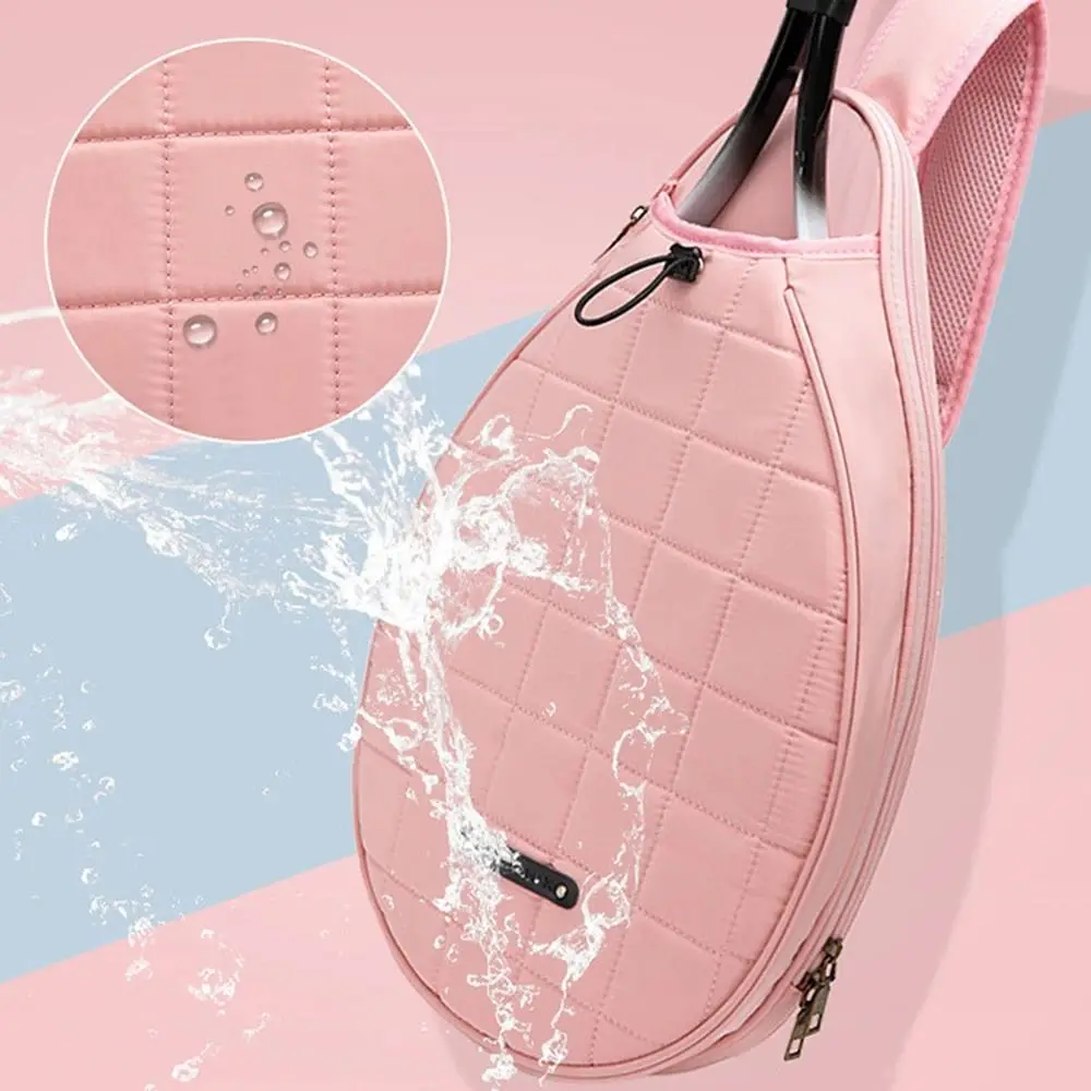

Racket Storage One Shoulder Tennis Bag Crossbody Pure Color Badminton Bag Large Capacity Beauty Tennis Crossbody Bag Sports