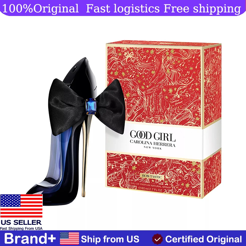 

Carolina Herrera Good Girl Bowtastic Edition Women Eau De Parfum Spray 2.7 Ounce Long Lasting Fragrance Cologne Portable Natural