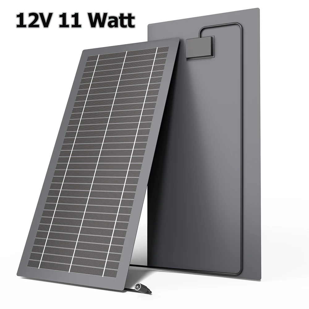 12V Solar Panel Kit IP65 55x21 DC Waterproof Solar Trickle Charger Portable Solar Powered Charging Power 11W Car Battery