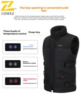Men's Smart Heating Vest 11-Zone Electric Warm Jacket, USB Charging Thermal Heated Waistcoat, Constant Temperature Winter Coat
