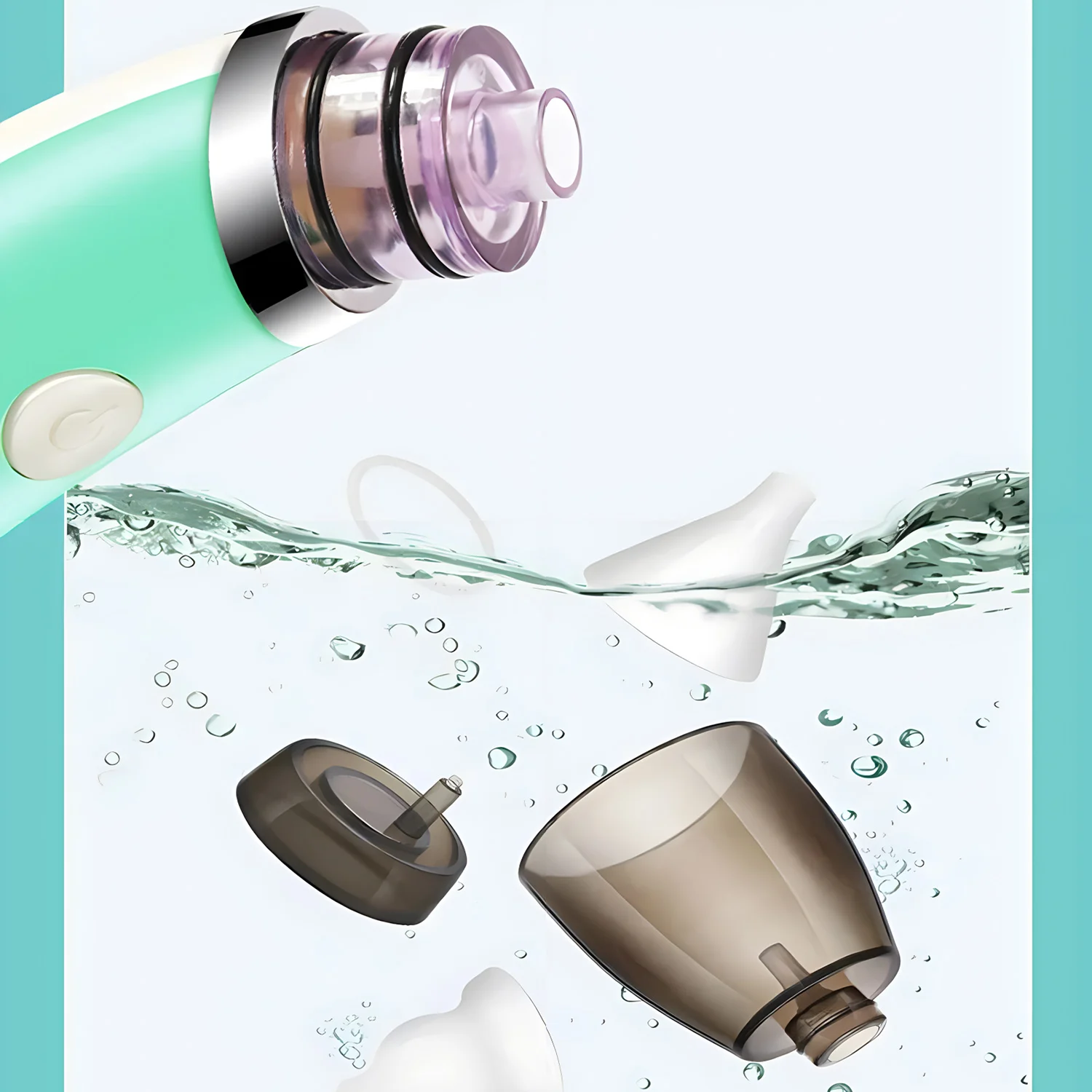 شفاطات المخاط الكهربائية للأطفال حديثي الولادة منظف الأنف التلقائي القابل لإعادة الشحن وقابل للفصل ومضاد للارتجاع لتمريض الأطفال حديثي الولادة #6