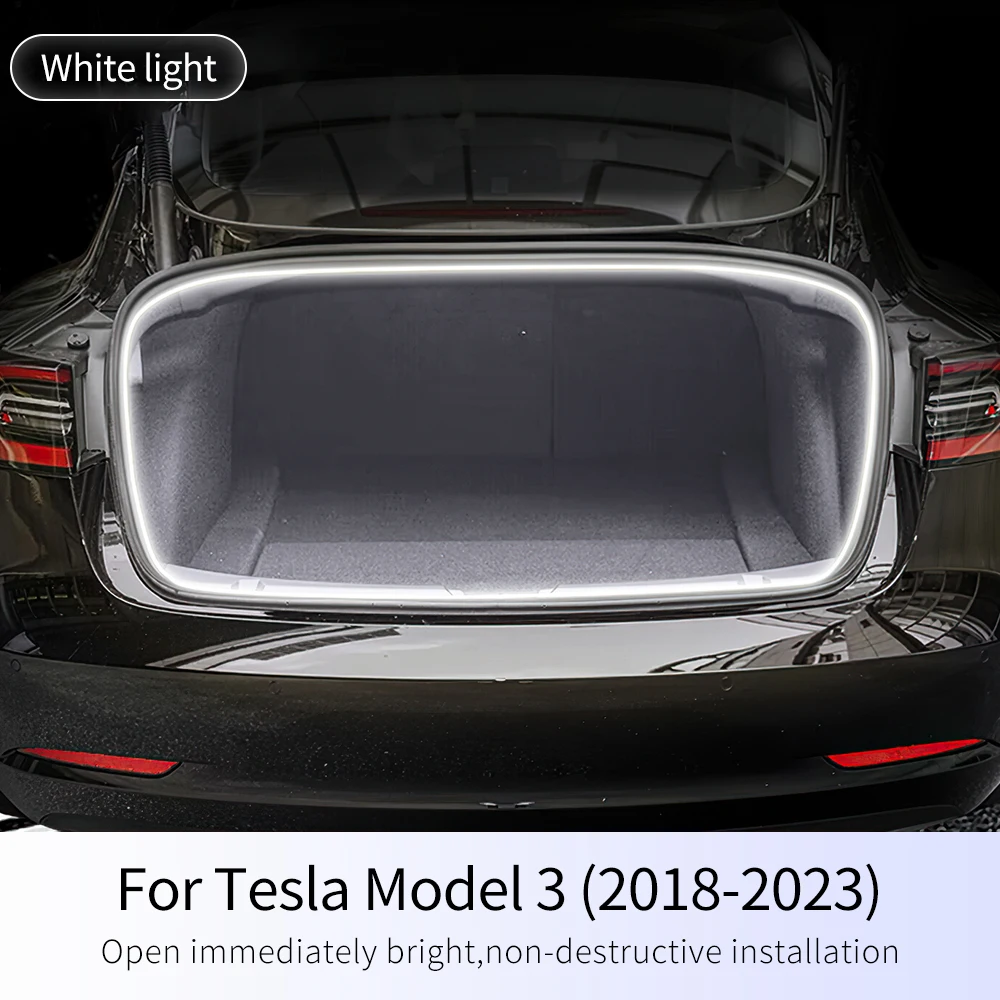 For Tesla Model 3 Highland 2024 2025 2026 2018-2023 Model Y 2025 Juniper 2020-2026 Dynamic Flowing Rear Trunk Light LED Strip
