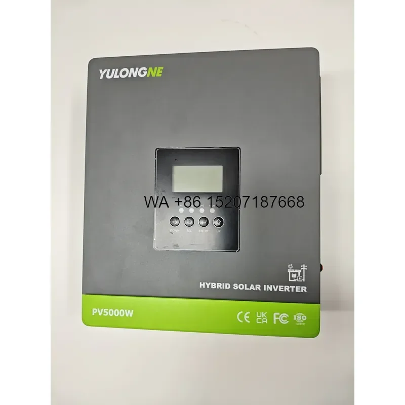 Wmwmnu for Grid Hybrid Solar Inverter 2500W 5000W 94 Percent Efficiency 24V Input Grid Feed Built in MPPT Pure Sine Wave Home