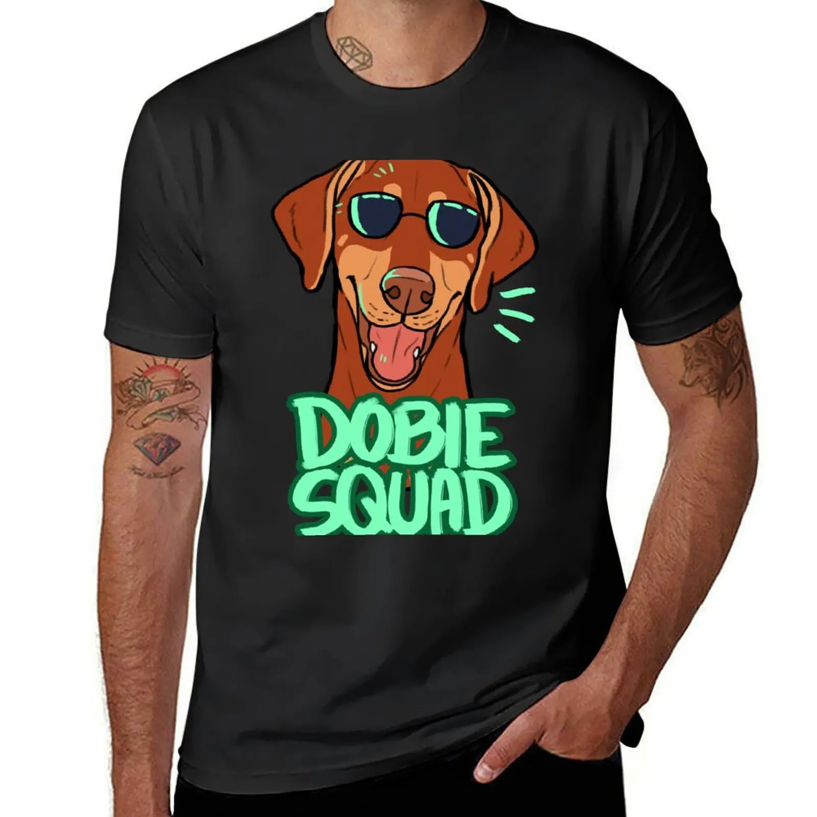 DOBIE SQUAD (red) T-Shirt vintage clothes quick-drying sublime mens workout shirts