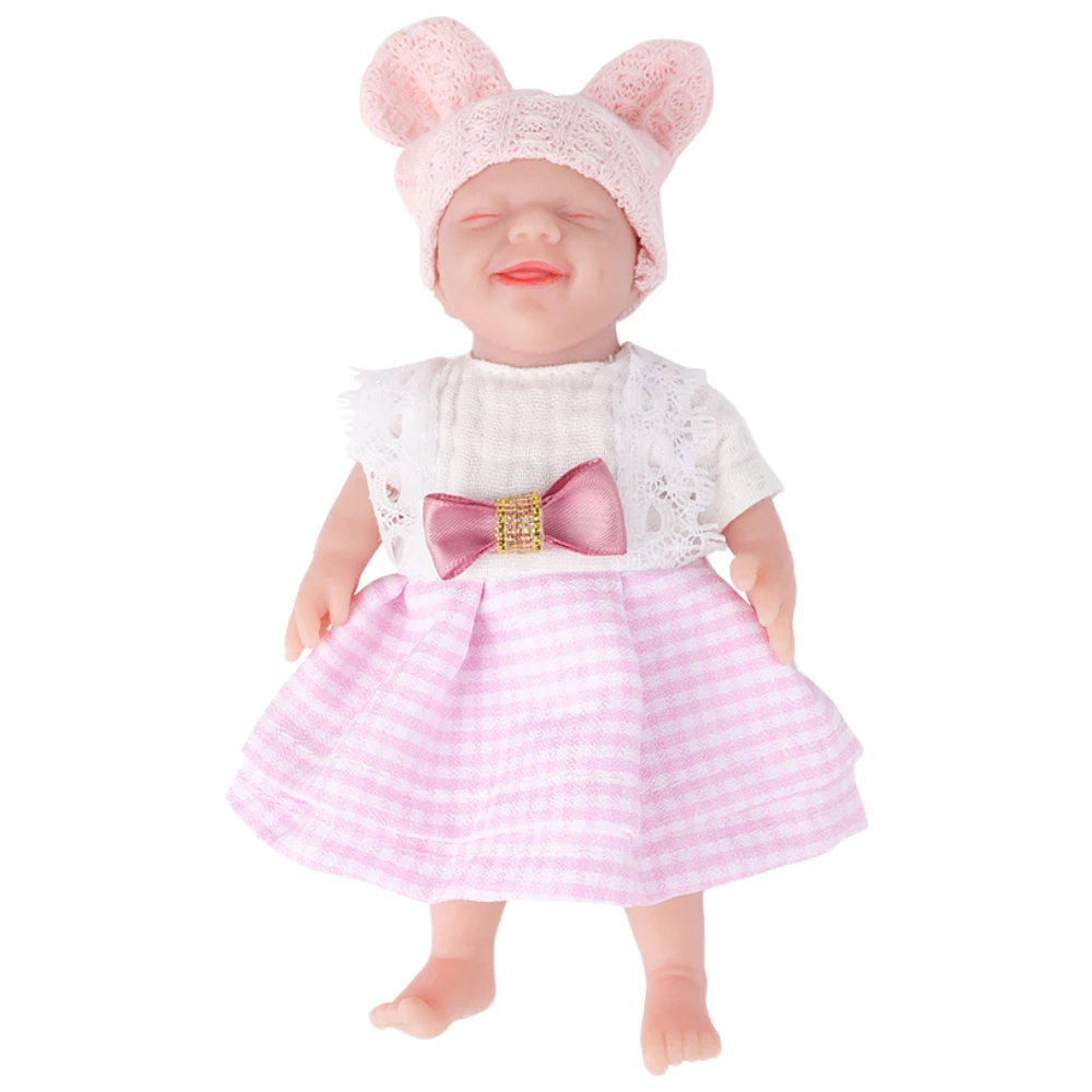 

IVITA WG1579 6.29 inch 130g 100% Full Body Silicone Reborn Baby Doll Girl Babe Baby Realistic Toys for Children Christmas Gift