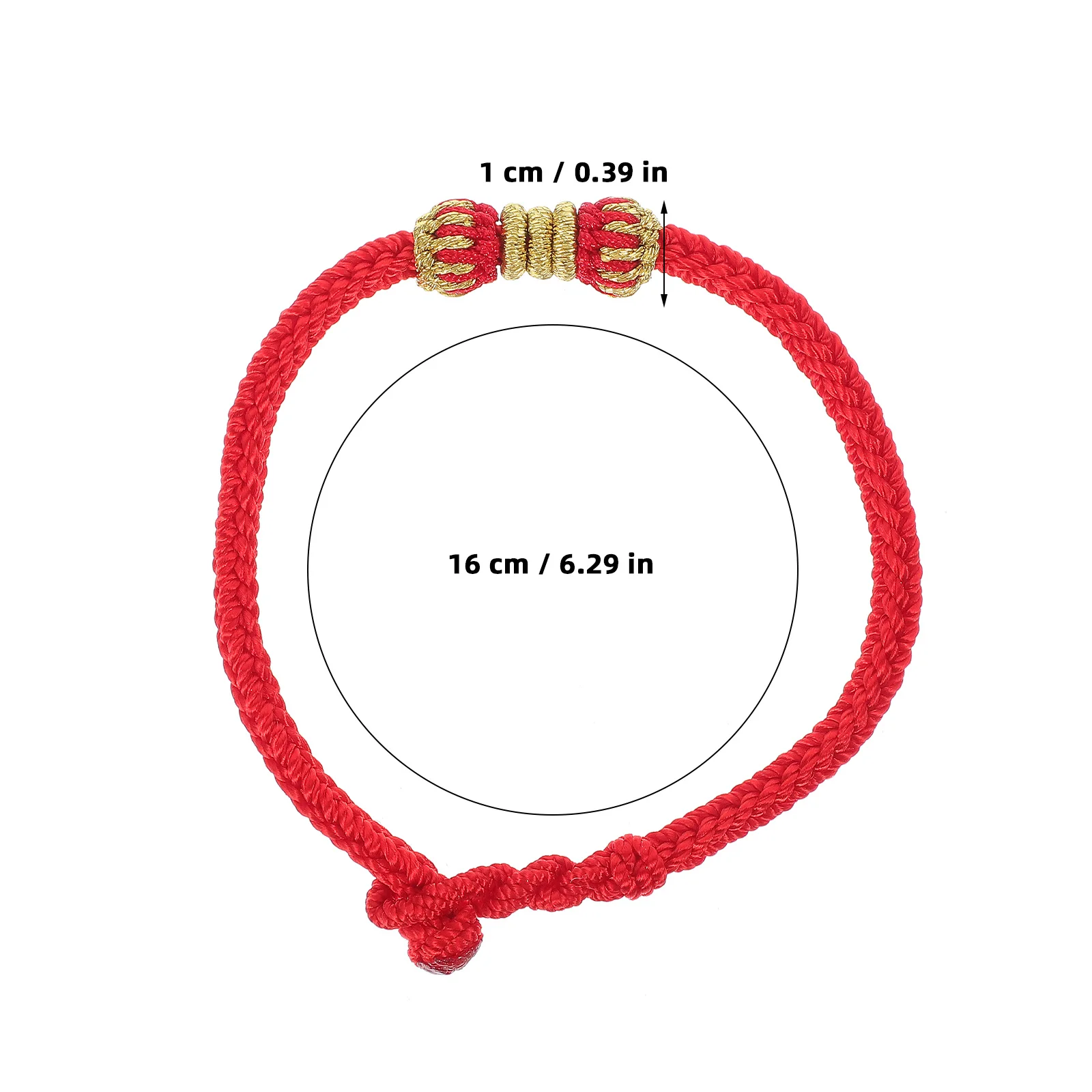 

Red Rope Bracelet Handmade Birth Year Positive Energy Anklet Unisex Fashion String Adjustable Valentine Gift