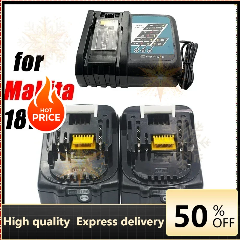 SWZY 18V 3000-6000mAh 5.0AH/6.0Ah for Makita Rechargeable Power Tools Battery with LED Li-Ion Replacement BL1860B BL1860