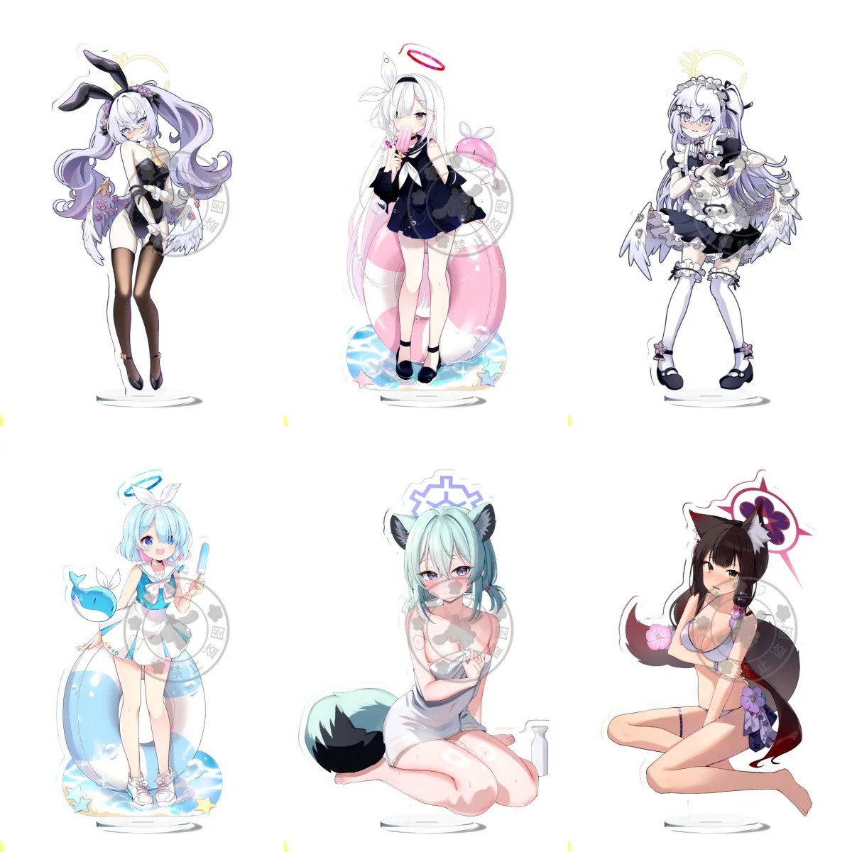 Blue Archive Peripheral Cute Arona Plana Character Acrylic Figure Stand Model Plate Keychain Friends Girl Gift Jewelry Choice